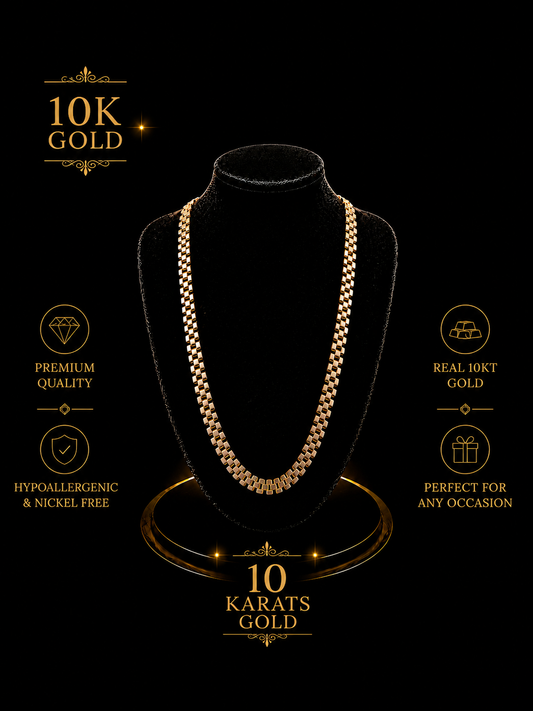 ROLEX CHAIN 10K GOLD 22”