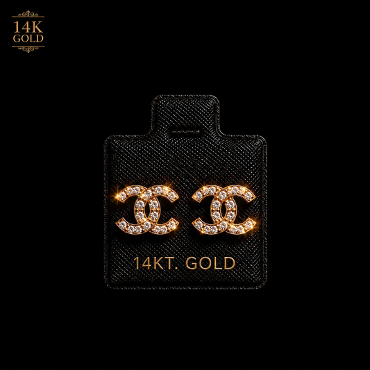 CHANEL EARINGS 14K GOLD