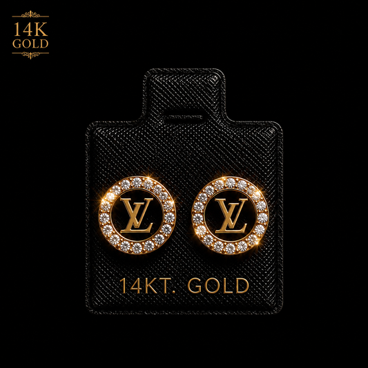 #2 LOUIS VUITTON EARINGS 14K GOLD