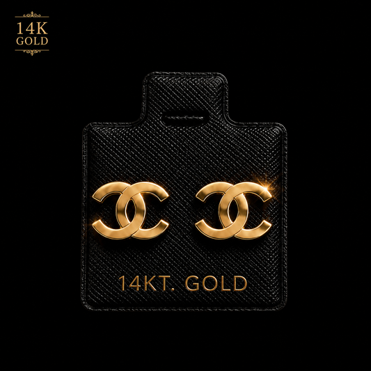 CHANEL EARINGS 14K GOLD