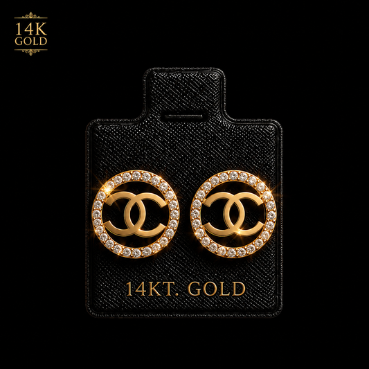 CHANEL EARINGS 14K GOLD